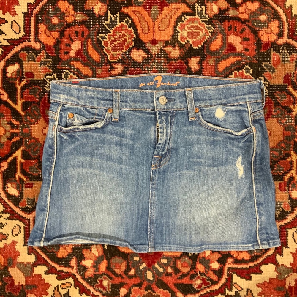 Seven for all mankind mini skirt